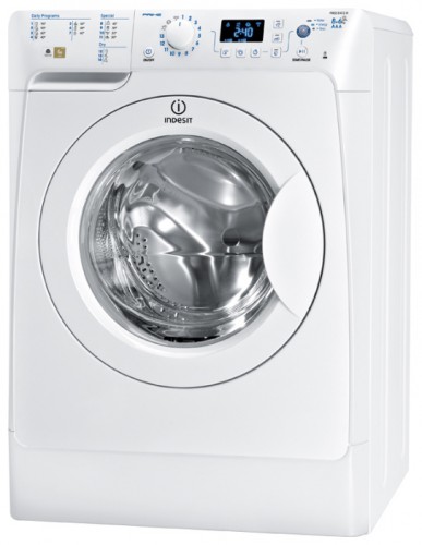 çamaşır makinesi Indesit PWDE 81473 W fotoğraf, özellikleri