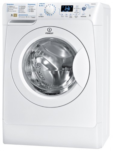 çamaşır makinesi Indesit PWSE 6104 W fotoğraf, özellikleri