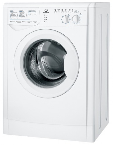 çamaşır makinesi Indesit WISL 105 fotoğraf, özellikleri
