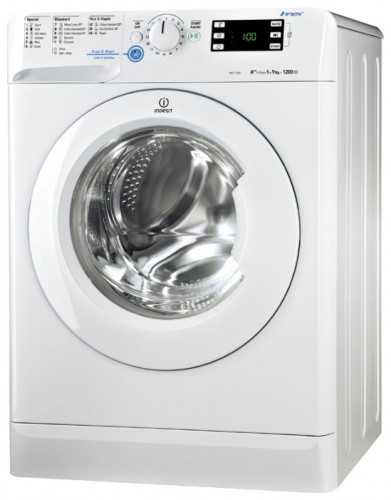 Máquina de lavar Indesit XWE 91282X W Foto, características