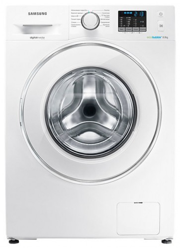 çamaşır makinesi Samsung WF80F5E2U4W fotoğraf, özellikleri