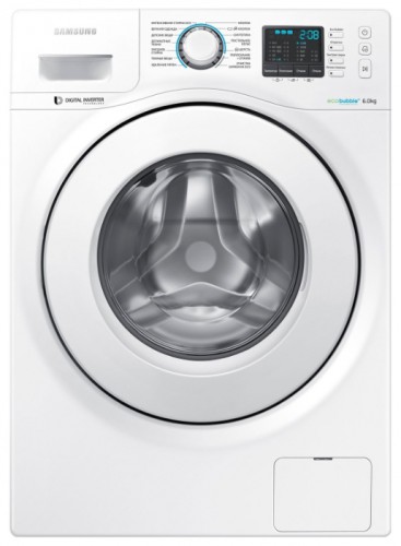 çamaşır makinesi Samsung WW60H5240EW fotoğraf, özellikleri