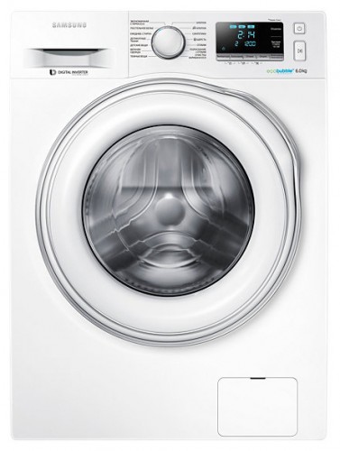 Vaskemaskine Samsung WW60J6210FW Foto, Egenskaber