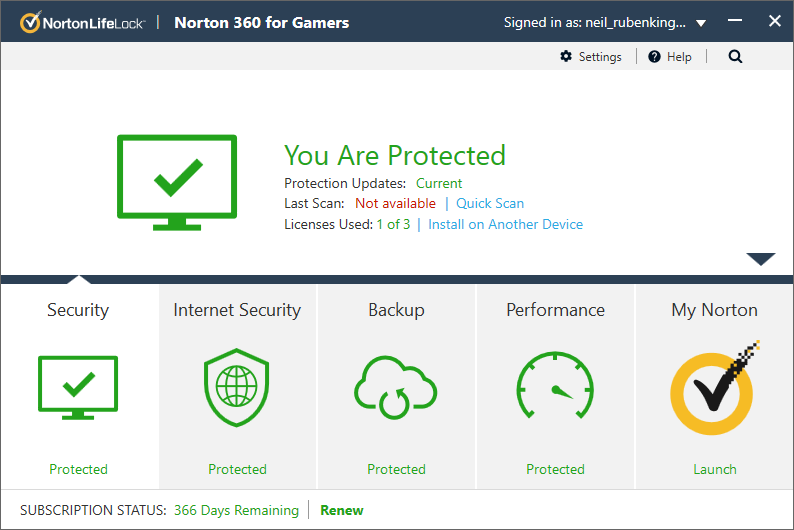 Norton 360 for Gamers 2021 EU Key (1 Year / 3 Devices), 9.02$