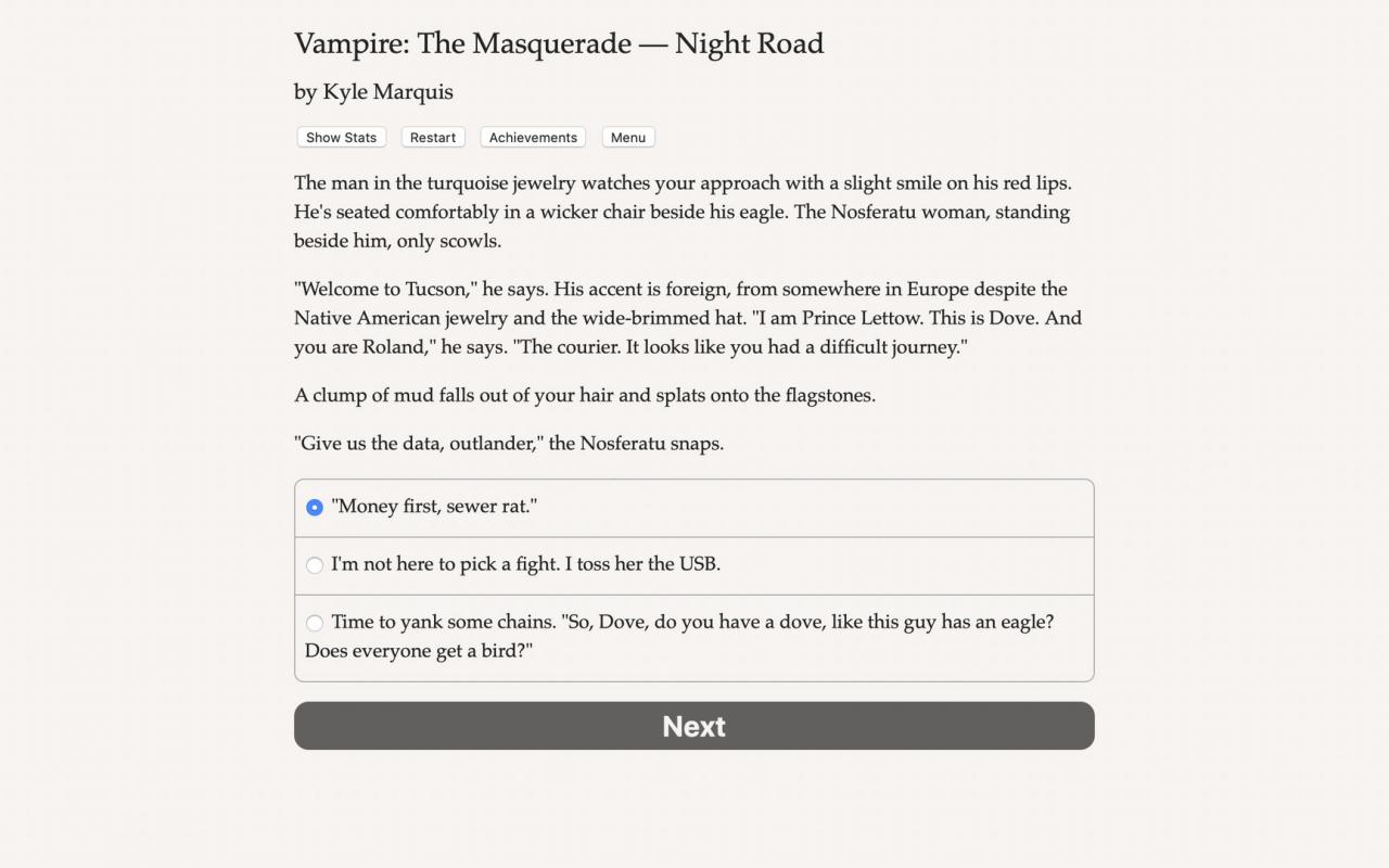 Vampire: The Masquerade - Night Road Steam CD Key, 10.21$