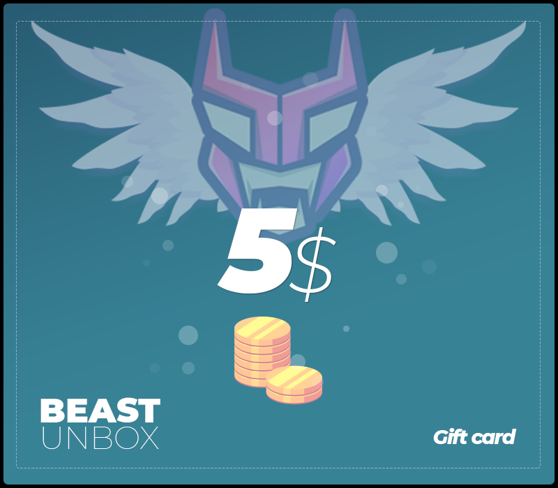 BeastUnbox.com $5 Gift Card, 5.53$