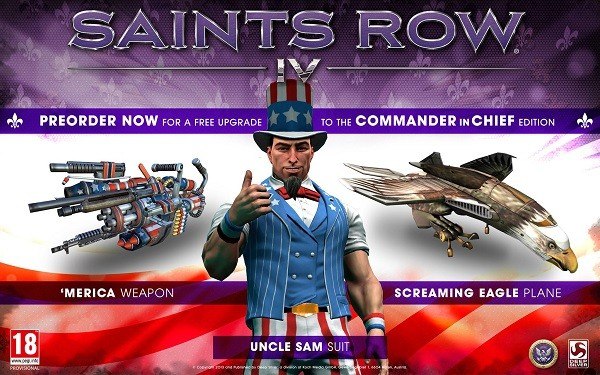 Saints Row IV Commander in Chief Edition US Steam CD Key, 6.77$