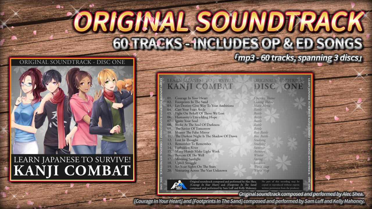 Learn Japanese To Survive! Kanji Combat - Original Soundtrack DLC Steam CD Key, 0.32$