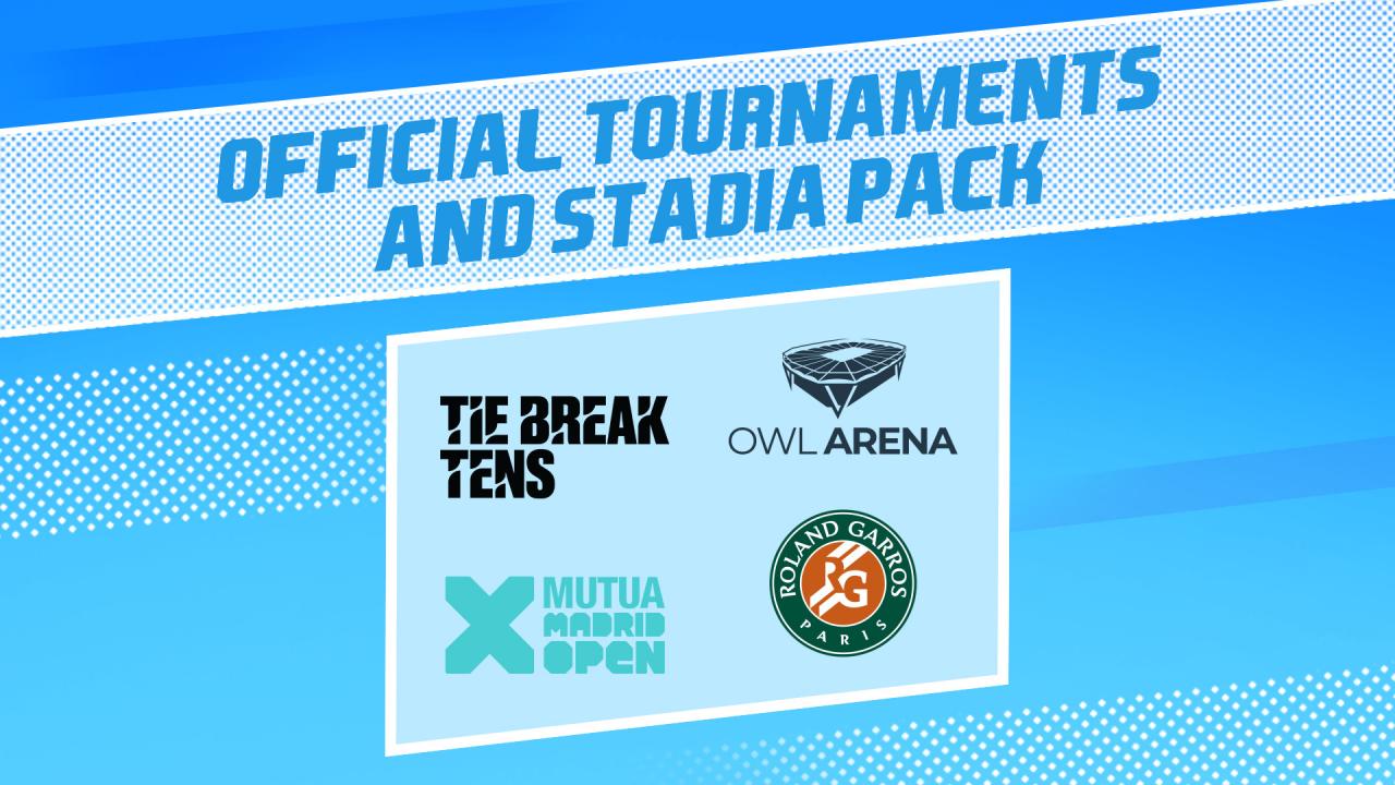 Tennis World Tour 2 - Official Tournaments and Stadia Pack DLC Steam CD Key, 10.16$