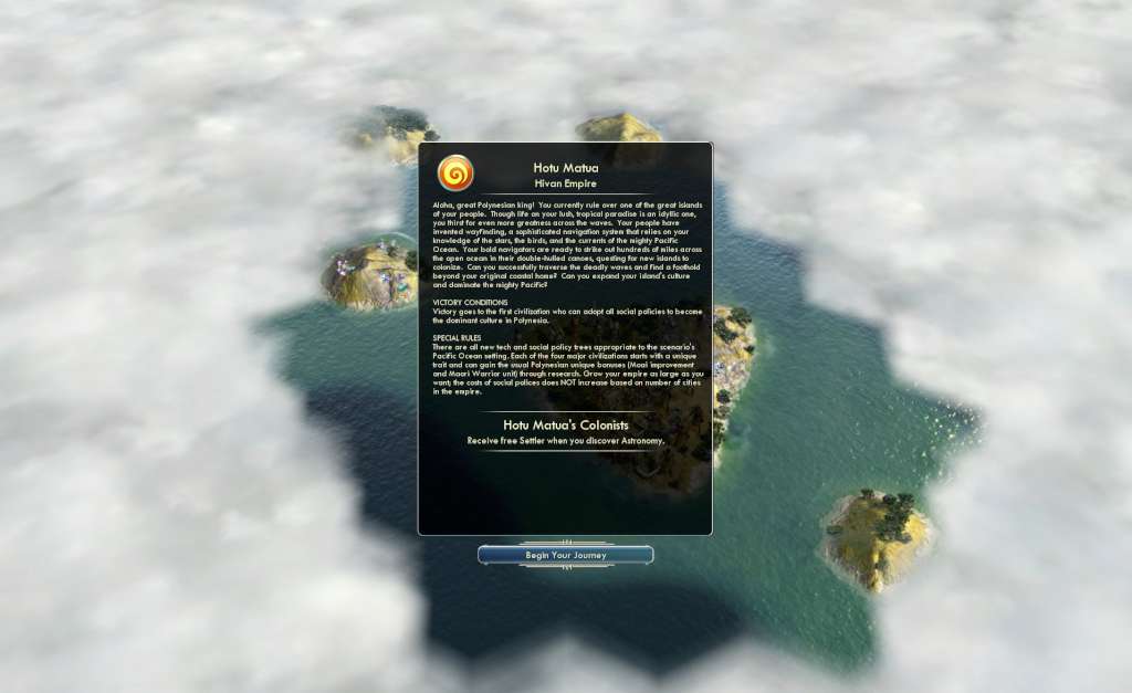 Sid Meier's Civilization V - Polynesian Civilization Pack DLC Steam CD Key, 2.71$