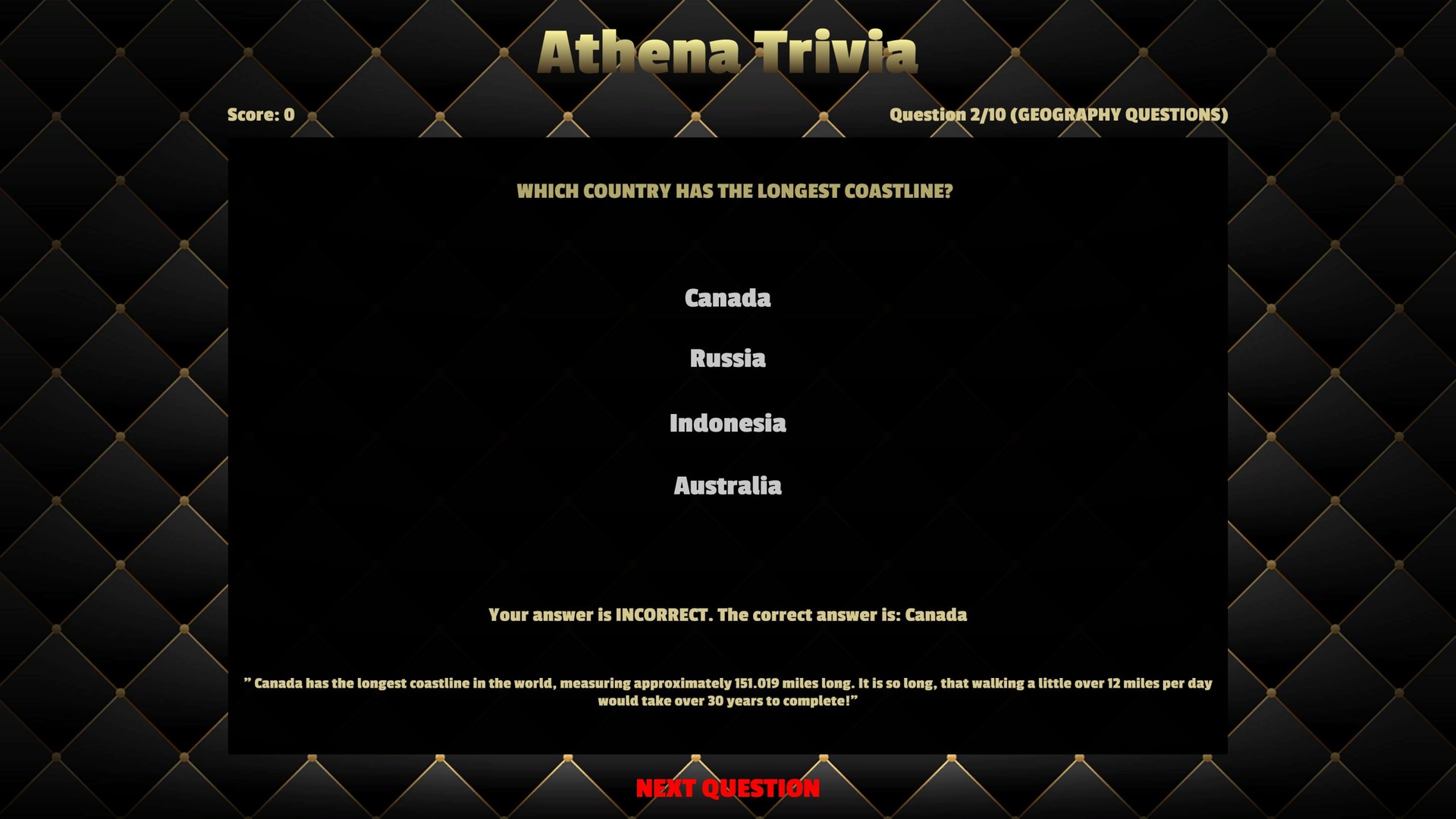 Athena Trivia Steam CD Key, 0.37$
