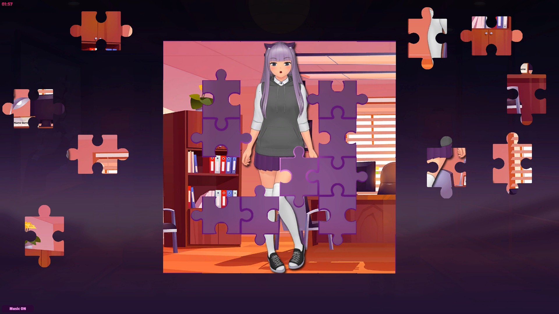Anime Jigsaw Girls - Office Steam CD Key, 0.5$