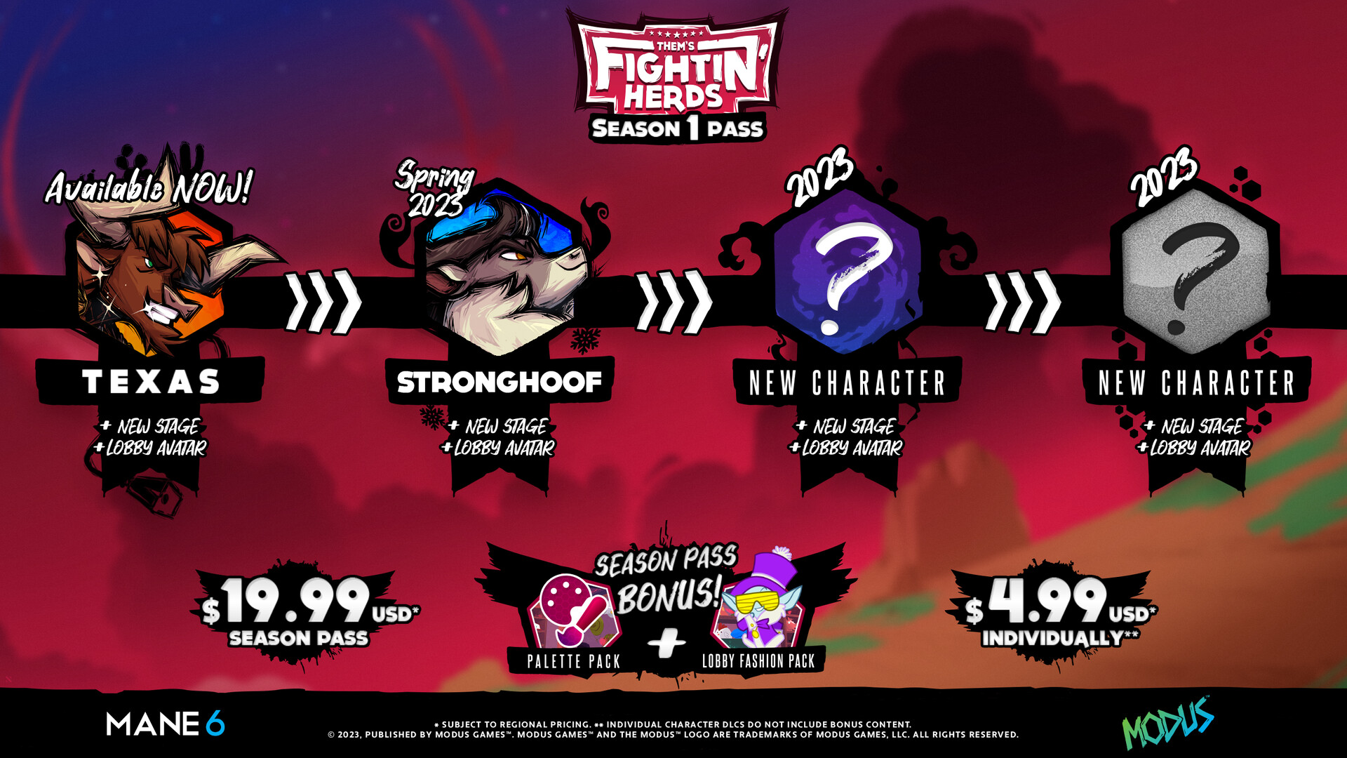 Them's Fightin' Herds - Season 1 Pass DLC Steam CD Key, 16.92$