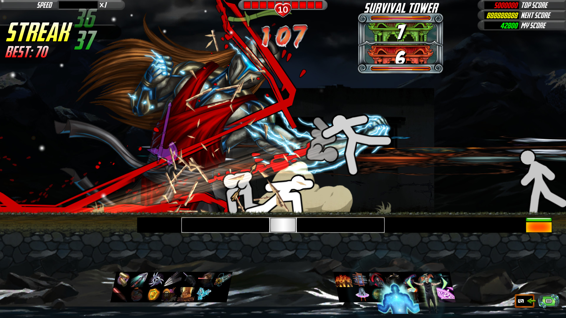 One Finger Death Punch 1 + 2 Combo Pack Steam CD Key, 1.86$