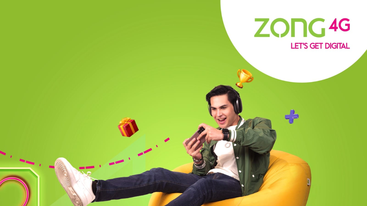 Zong 8 GB Data Mobile Top-up PK, 1.28$