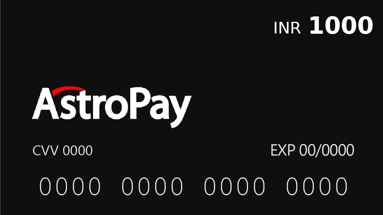 Astropay Card ₹1000 IN, 10.12$