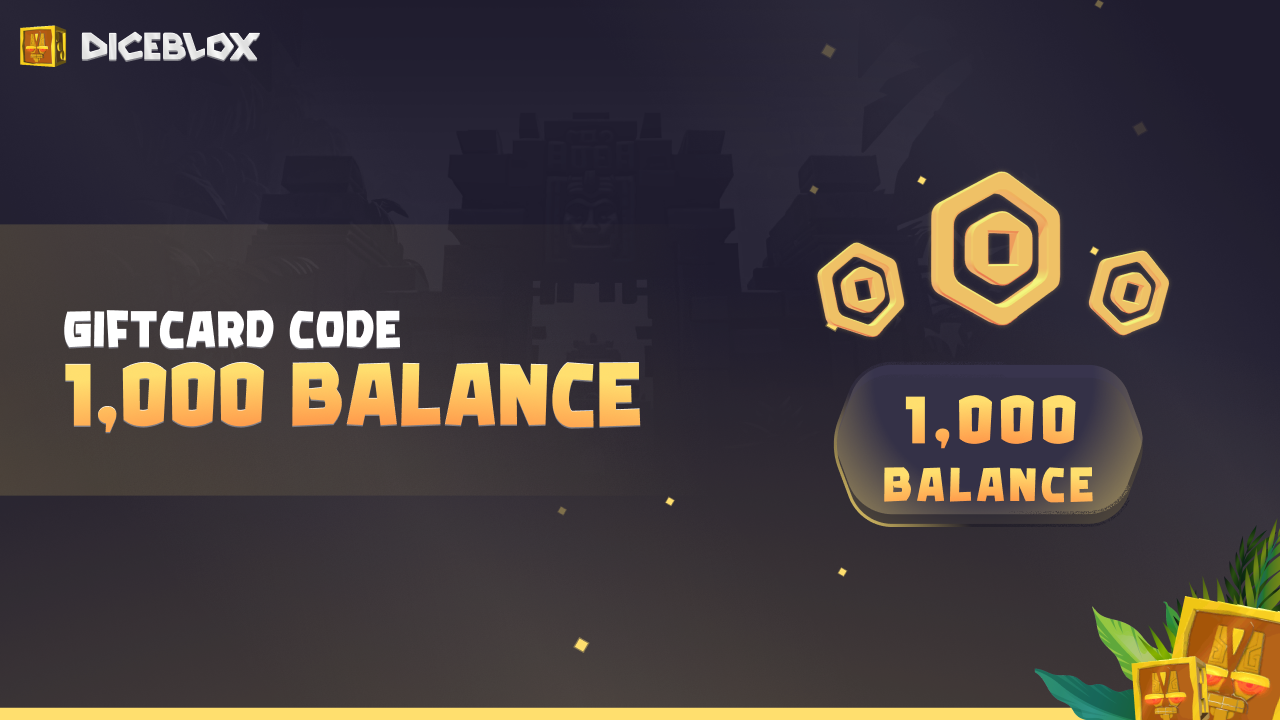 Diceblox 1.000 Balance Gift Card, 3.16$