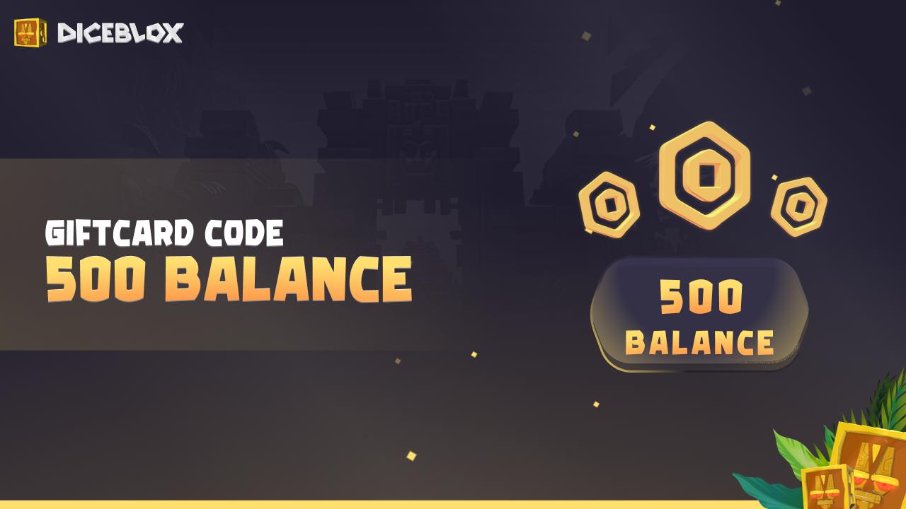 Diceblox 500 Balance Gift Card, 1.64$