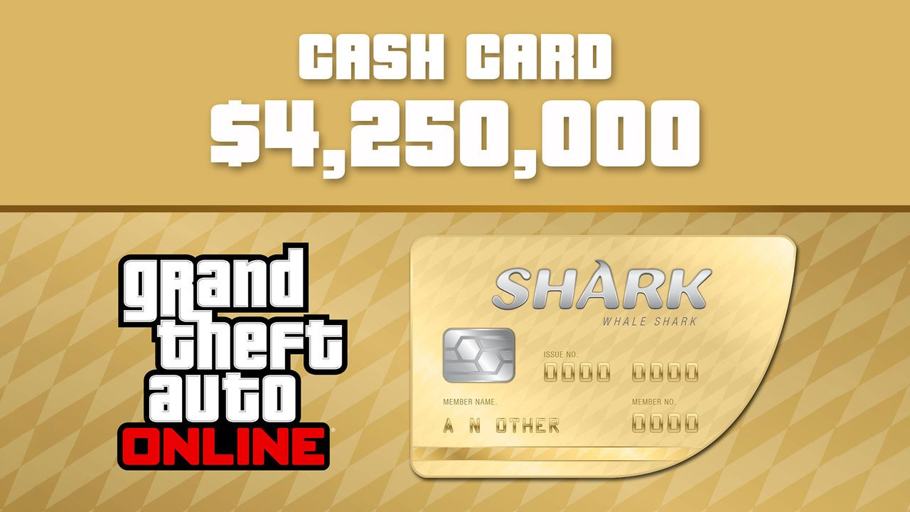 Grand Theft Auto Online - $4,250,000 The Whale Shark Cash Card PC Activation Code, 18.11$