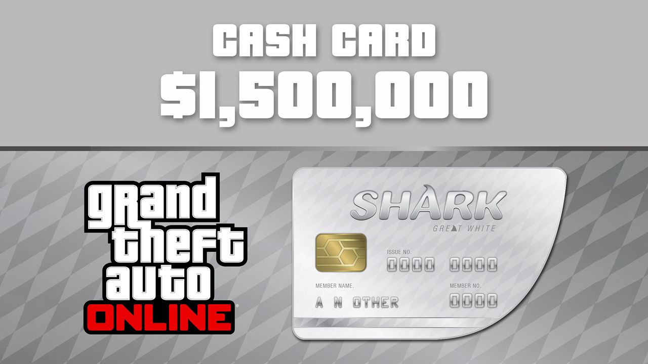 Grand Theft Auto Online - $1,500,000 Great White Shark Cash Card PC Activation Code UK, 11.19$