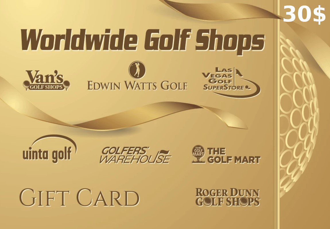 Worldwide Golf Shops $30 Gift Card US, 22.6$