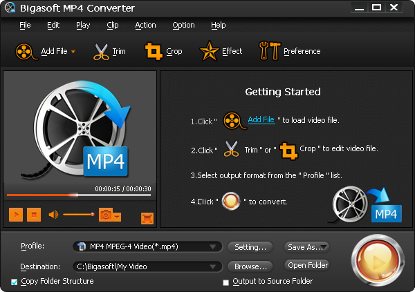 Bigasoft MP4 Converter PC CD Key, 5.03$
