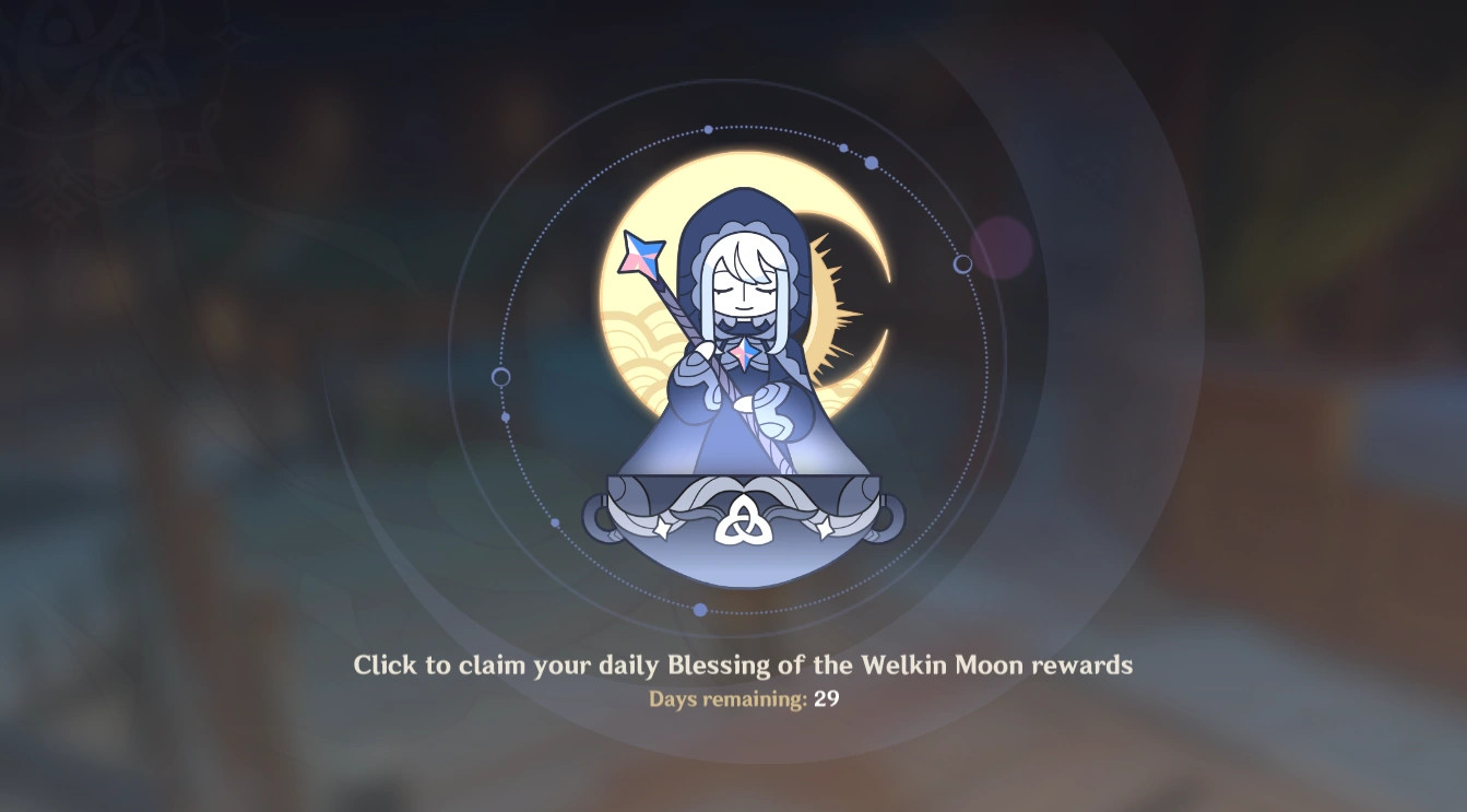 Genshin Impact Blessing of the Welkin Moon 30-Days Subscription Key, 5.41$