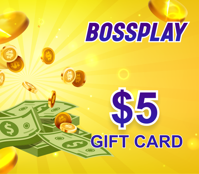BossPlay 5 Credits Gift Card, 6.23$
