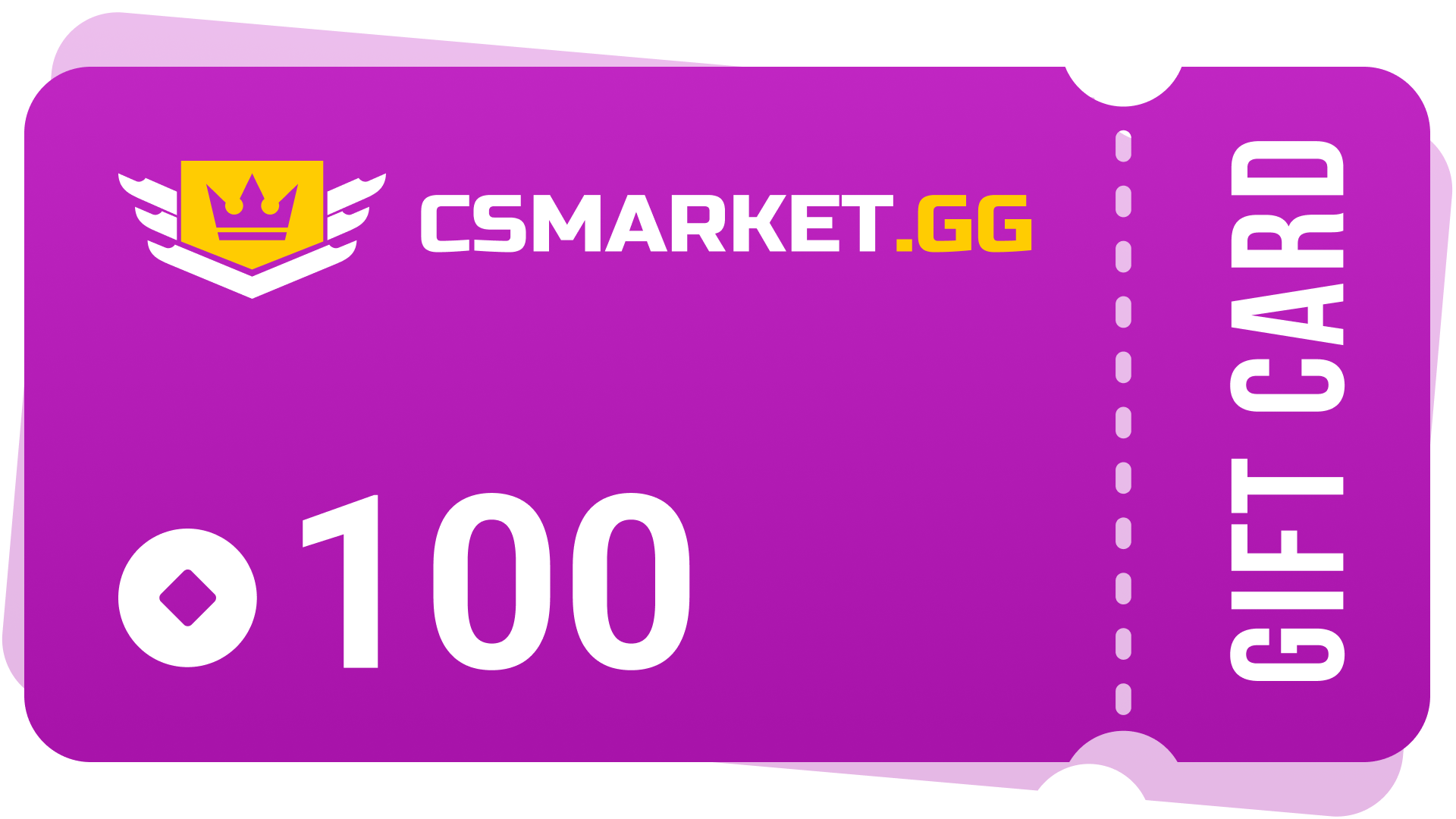 CSMARKET.GG 100 Gems Gift Card, 68.32$