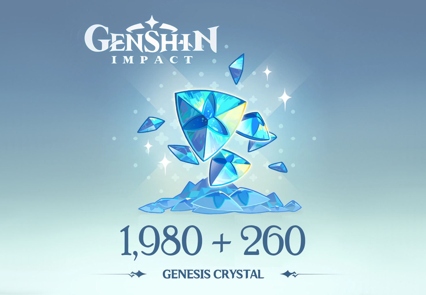 Genshin Impact - 1,980 + 260 Genesis Crystals Reidos Voucher, 33.9$