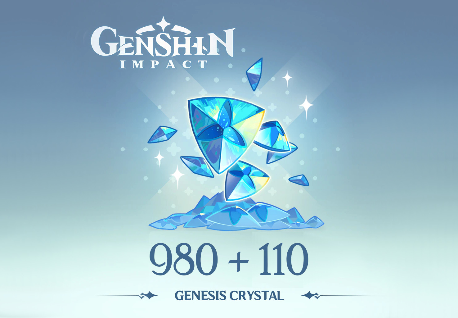 Genshin Impact - 980 + 110 Genesis Crystals Reidos Voucher, 17.23$