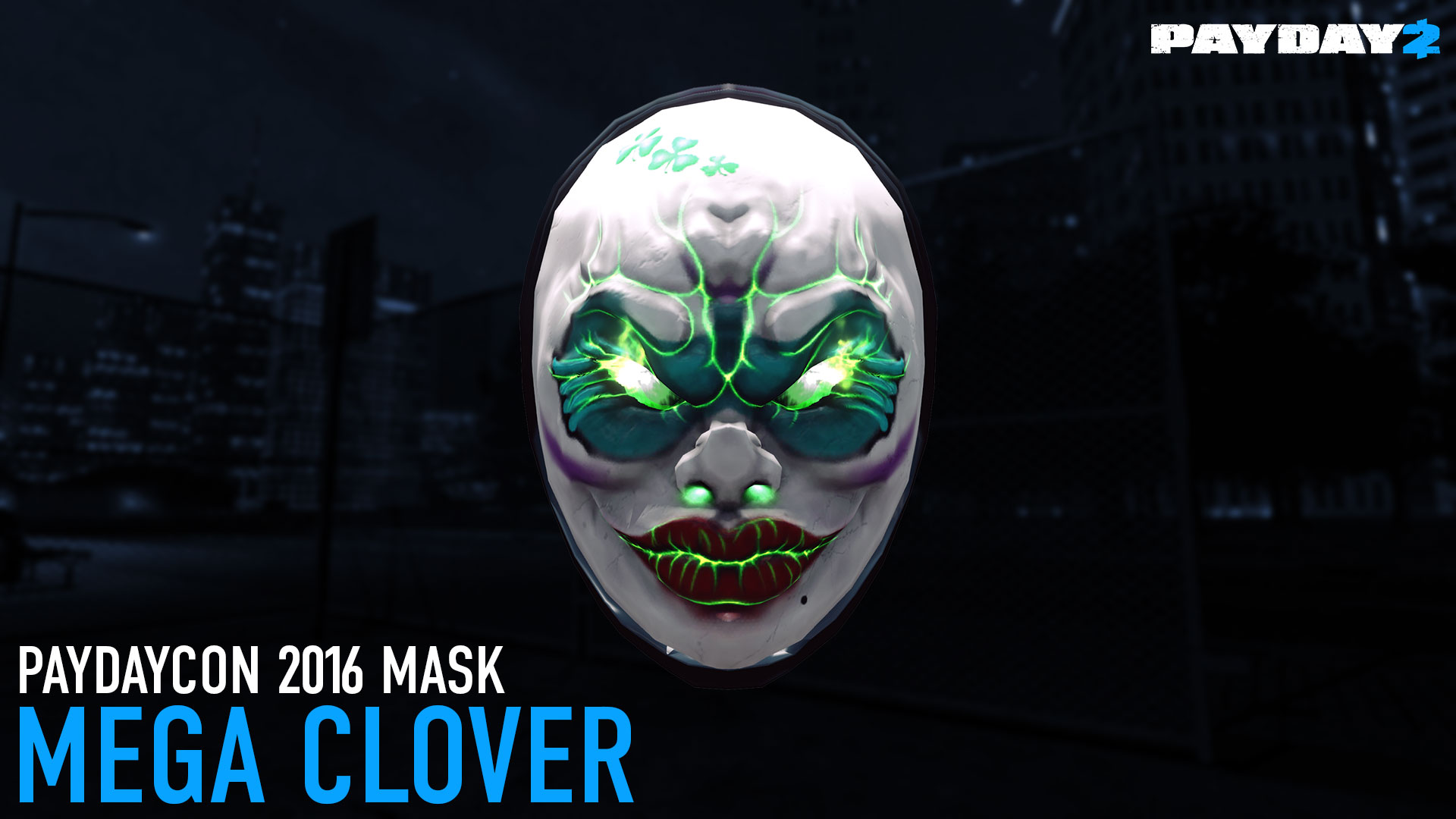PAYDAY 2 - Mega Clover Mask (PAYDAYCON 2016) DLC Steam CD Key, 5.64$