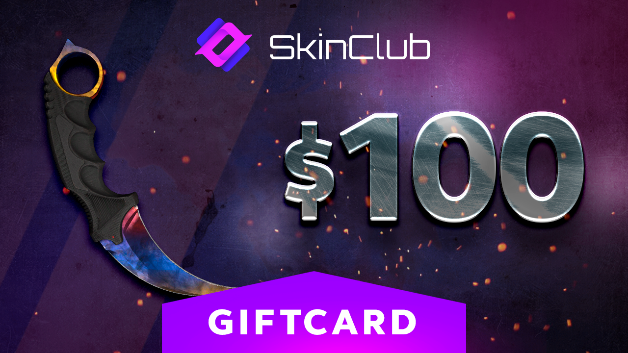 Skin.Club $100 Gift Card, 115.71$