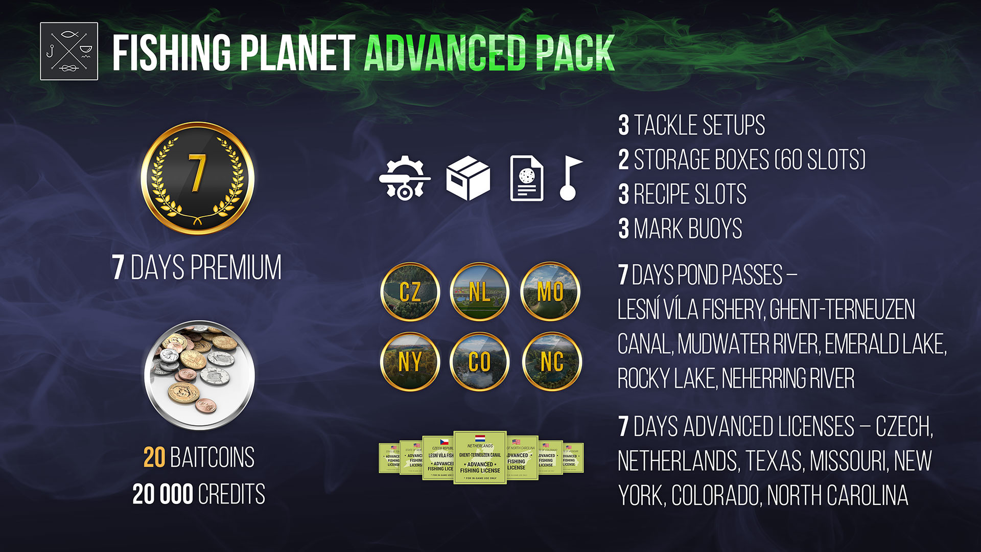 Fishing Planet - Advanced Pack DLC EU v2 Steam Altergift, 26.25$