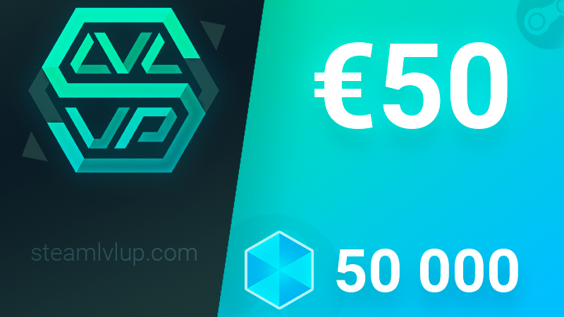 SteamlvlUP €50 Gift Code, 48.98$