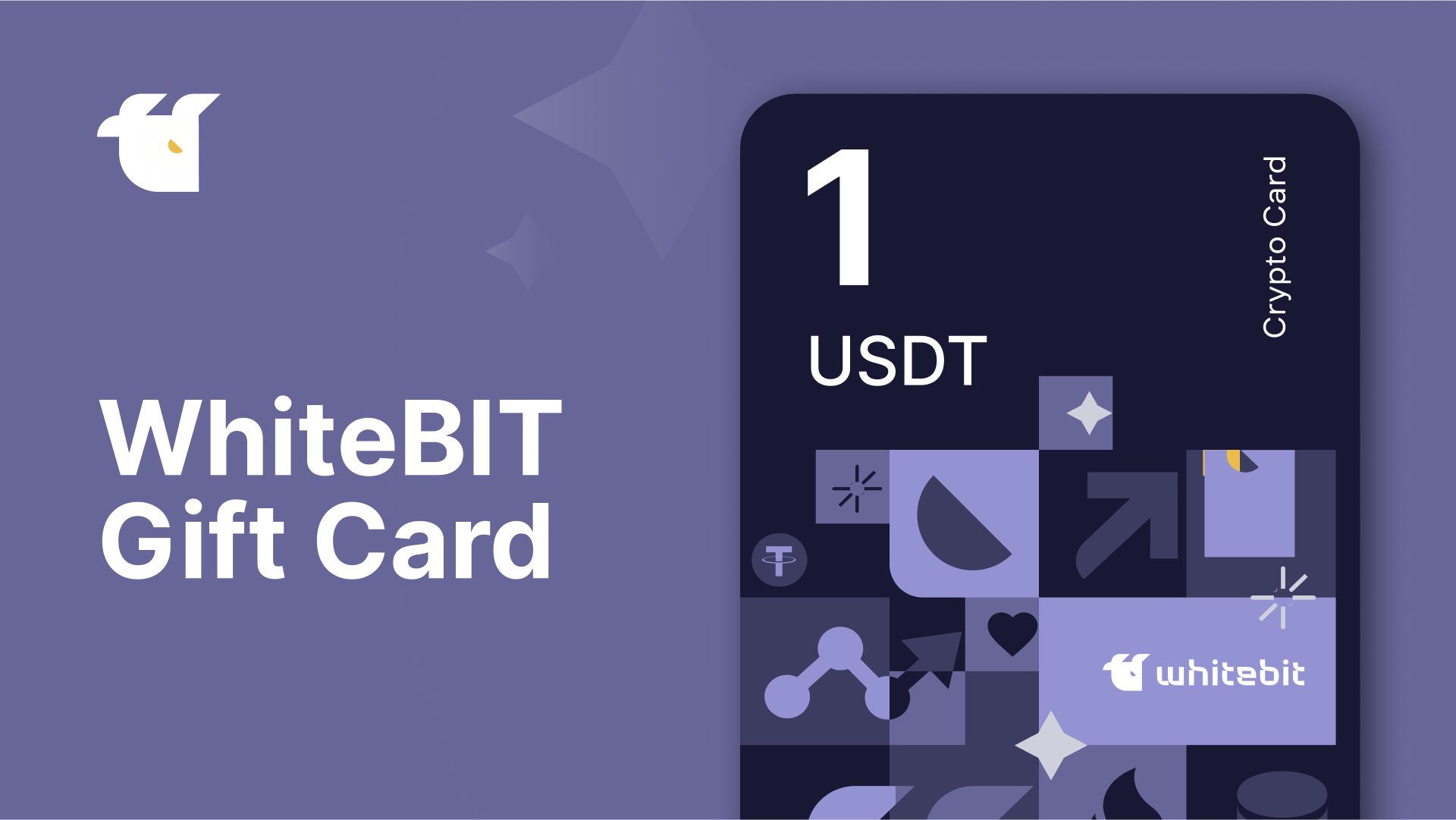 WhiteBIT 1 USDT Gift Card, 1.33$